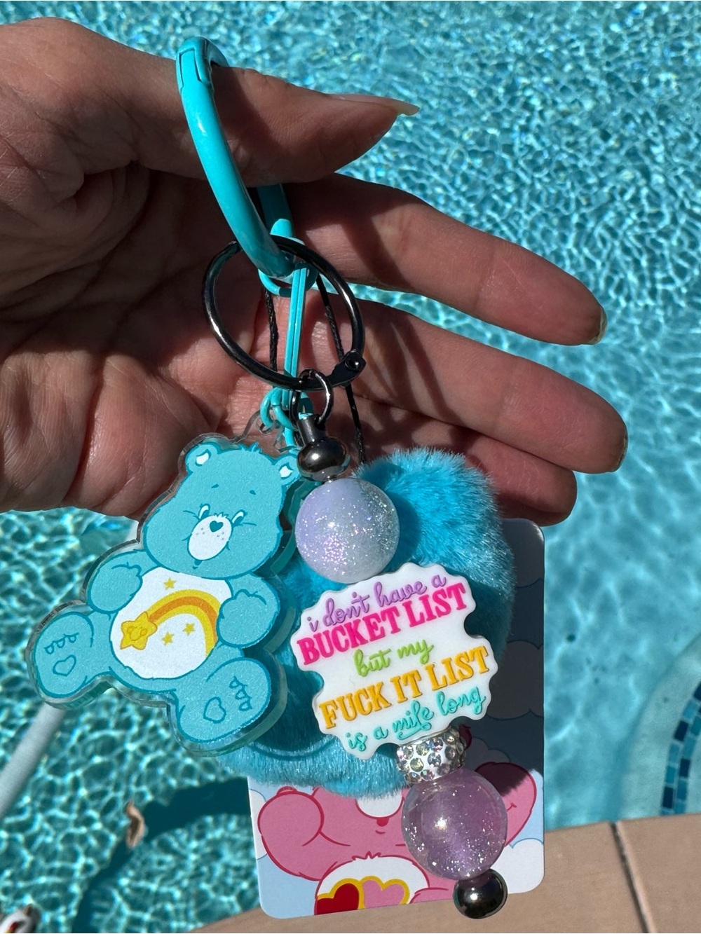 Bucket list funny bag charm and pen - Picture 3 of 10